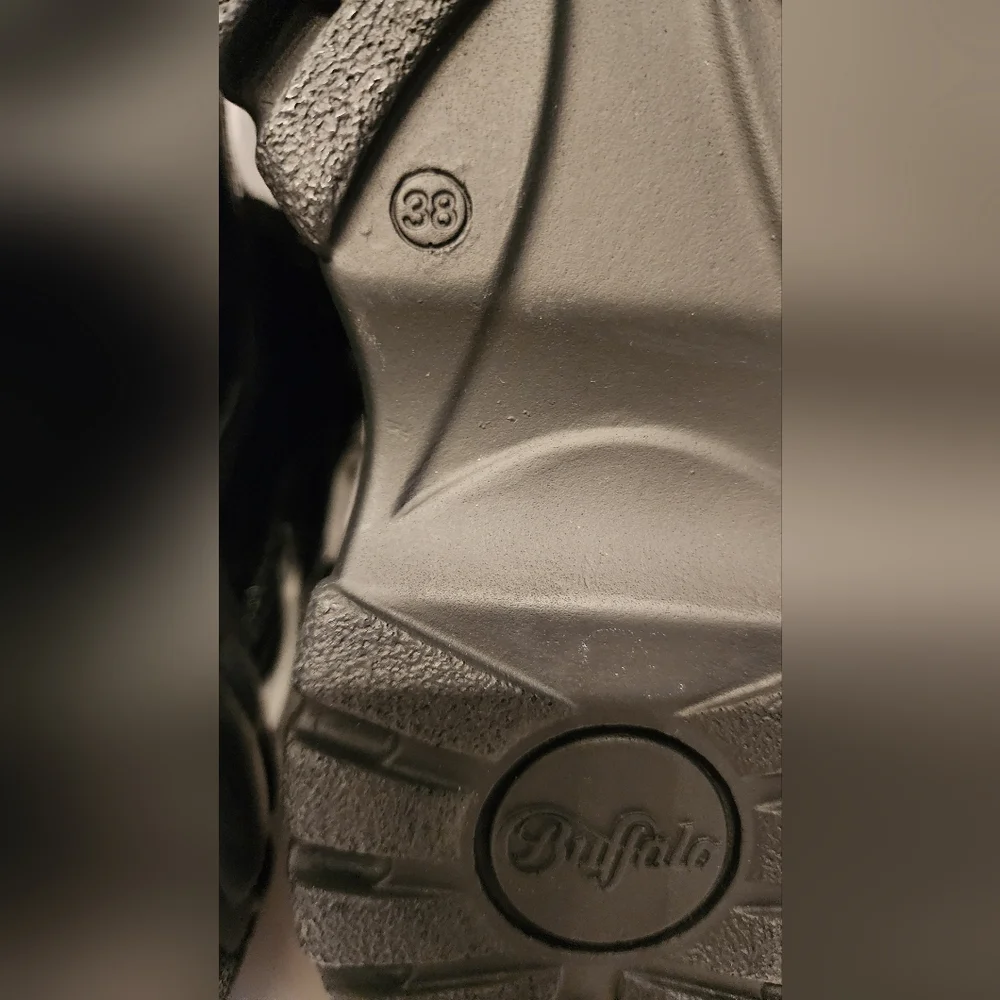 Buffalo Black Patent Ankle Boots - Picture 14 of 16